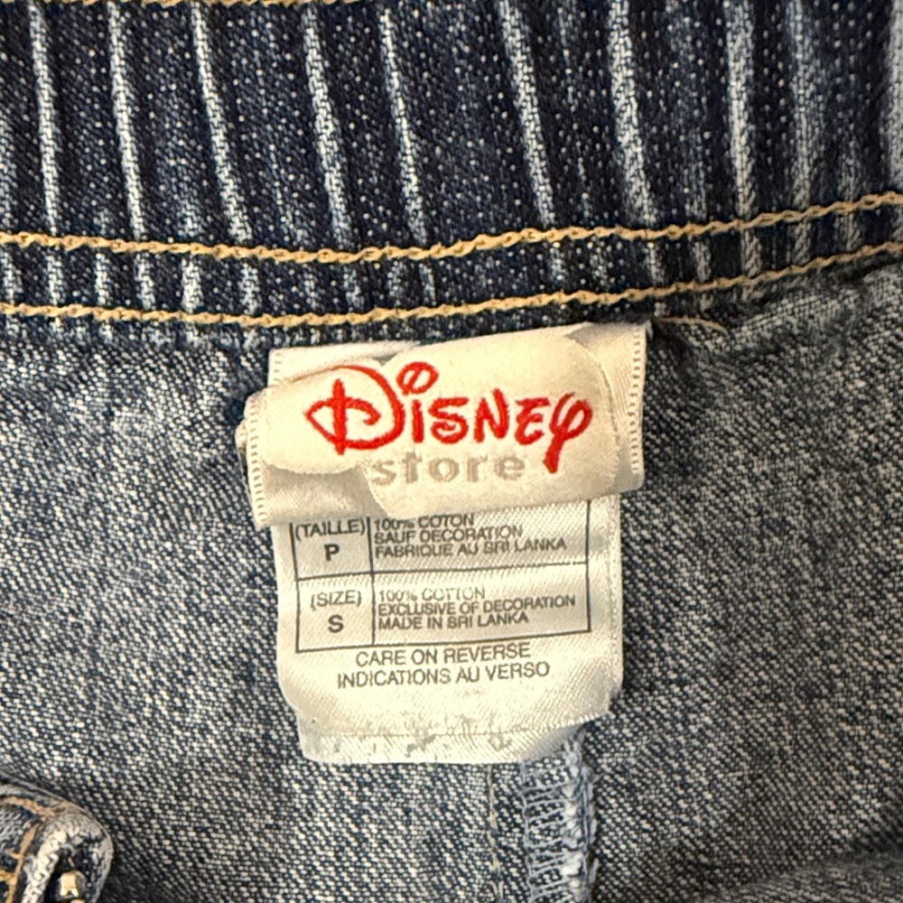 Disney Denim Wrap Skort with Embroidered Mickey - Blue - Picture 2 of 9